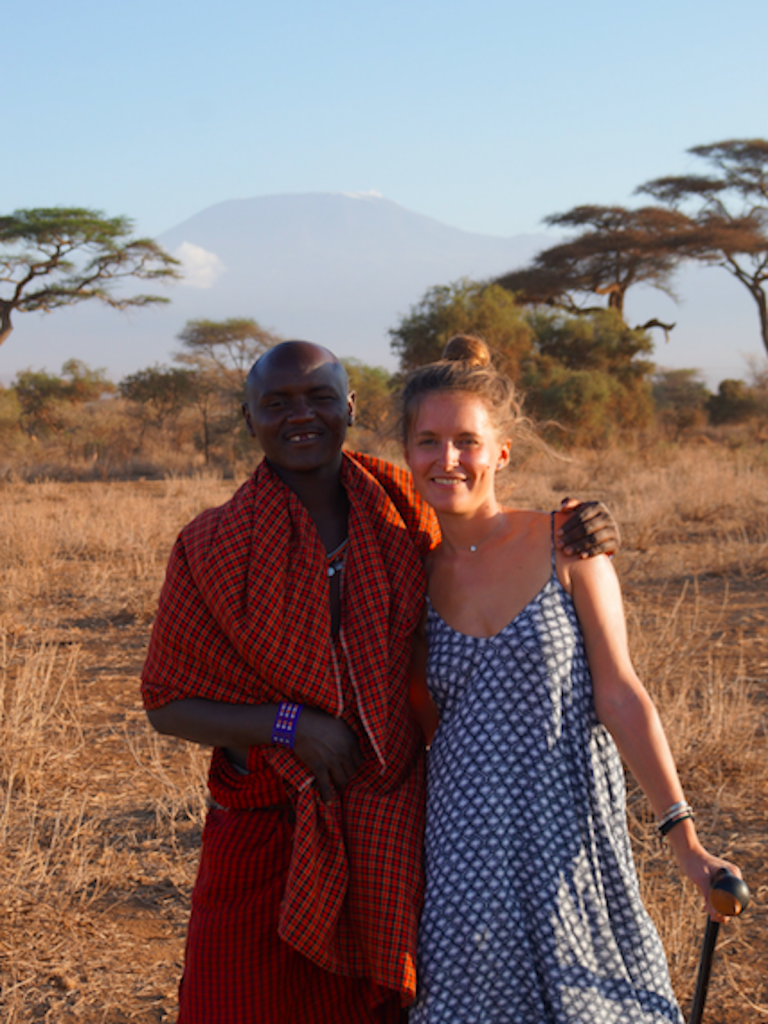 Villageois Masaï et Marion