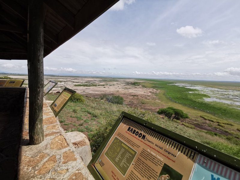 Haut de ce point d’observation du parc d'Amboseli