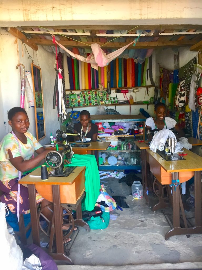 Atelier de couture à Ukunda