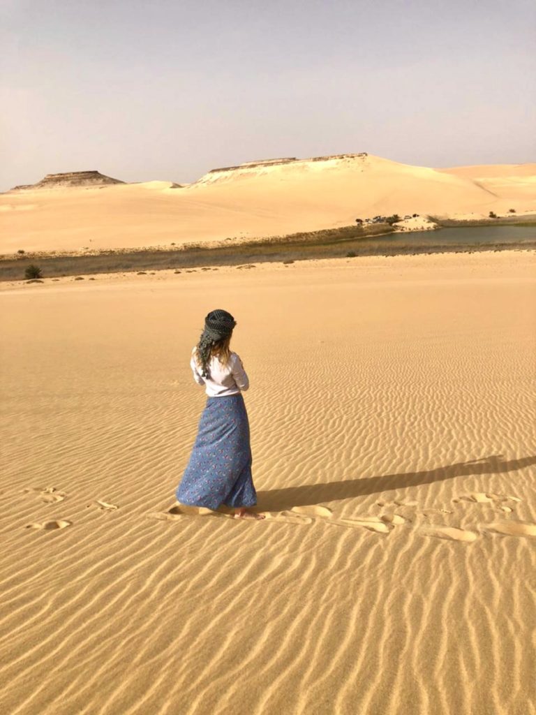 Marion, seule face au désert de Siwa
